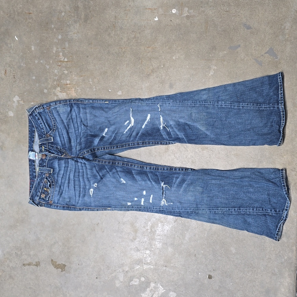 Women's True Religion Joey Twisted Seam Distressed / Destroyed Jeans, sz 29